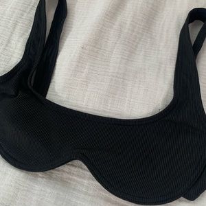 black bikini top